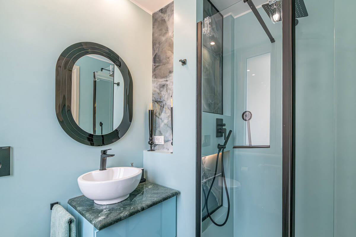 Il bagno in suite, dettaglio